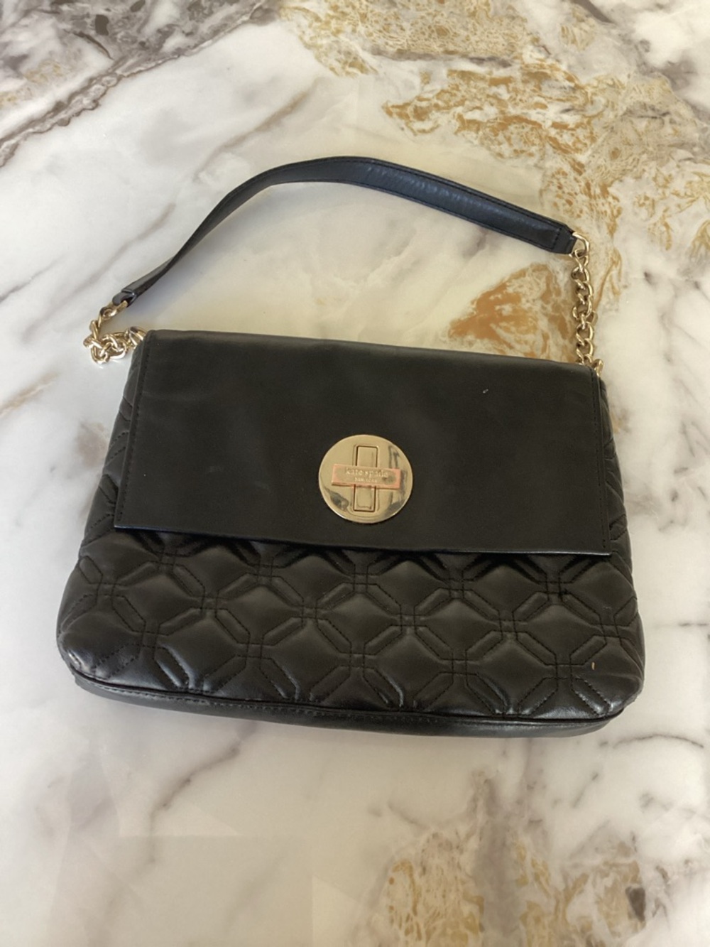 Kate Spade Black Quilted leather Shoulder Bag